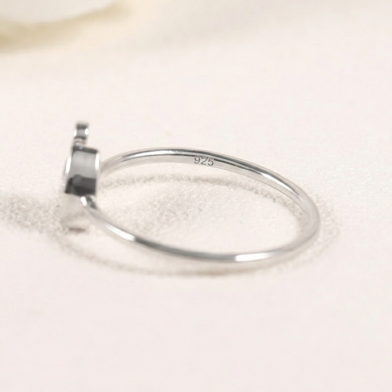 Dainty Pear Cut Cluster Ring