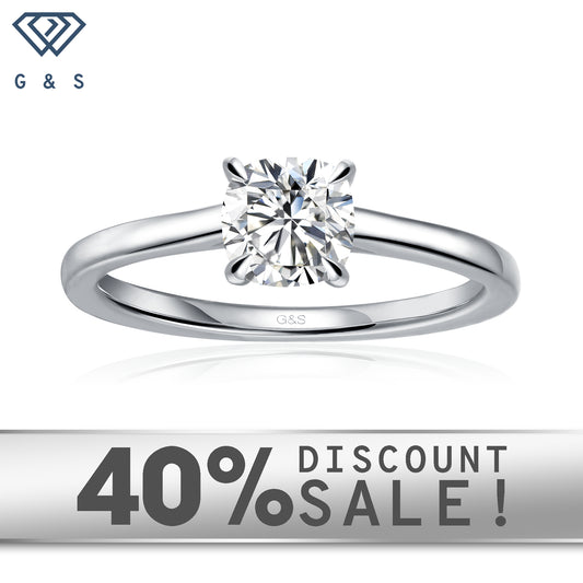 Secret Sparkle Hidden Halo cushion cut moissanite engagement ring in 9ct white gold.