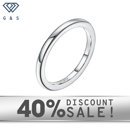 Classic Wedding Band Set in 9ct White Gold