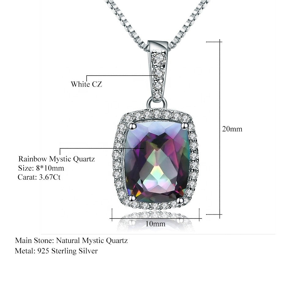Luxury Rainbow Mystic Quartz Pendant (Leadtime of 5 weeks)