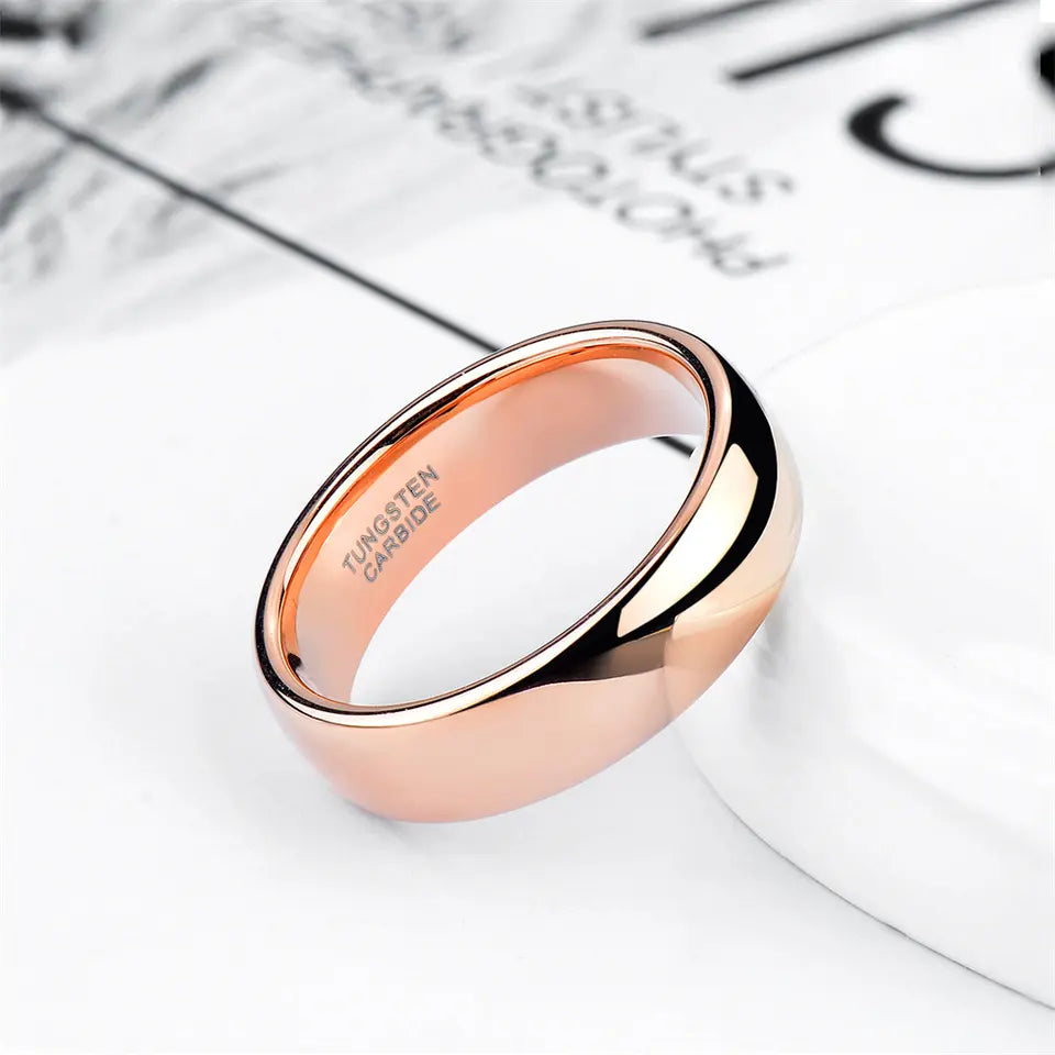 Rose Tungsten Carbide Ring