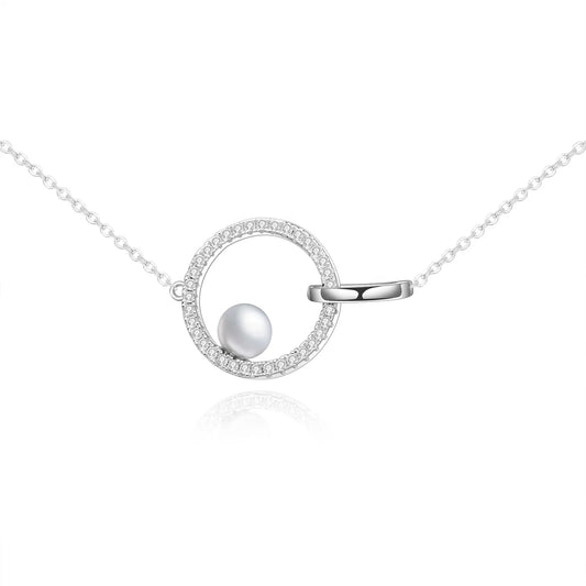 Infinity Pearl Necklace