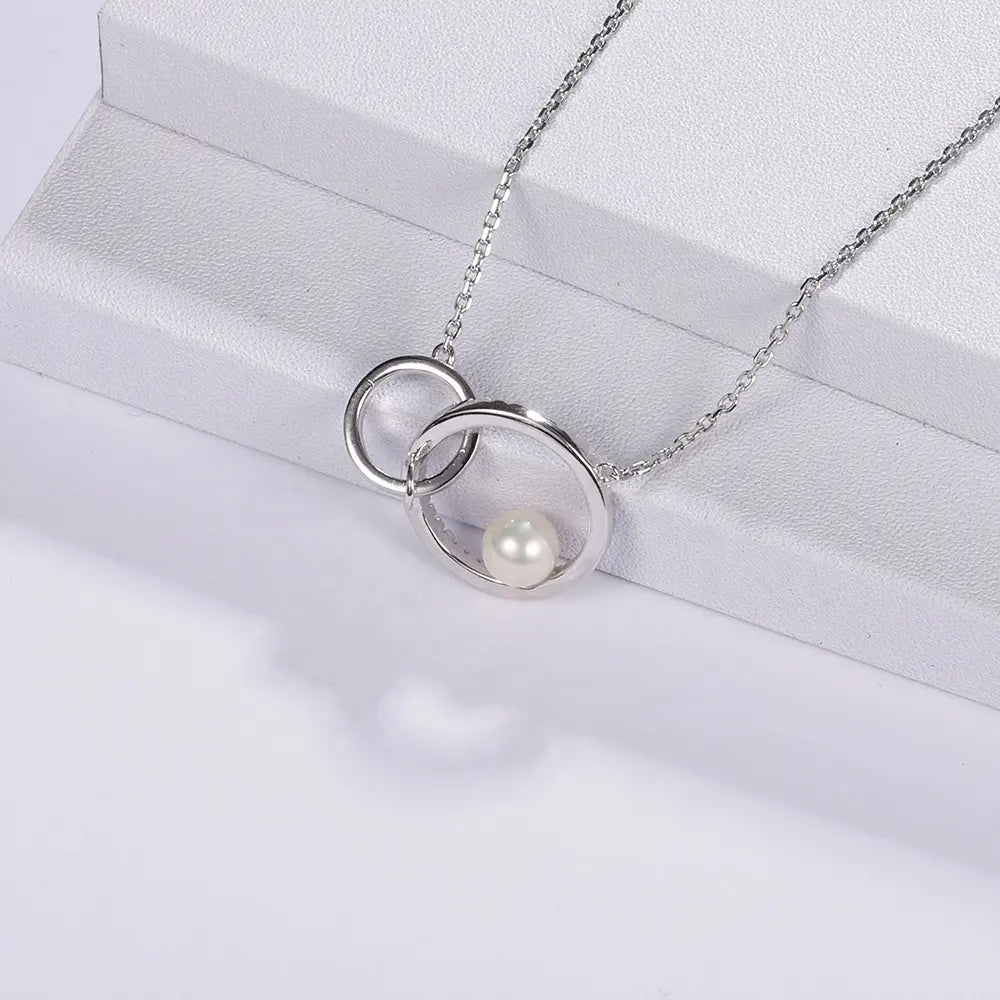 Infinity Pearl Necklace