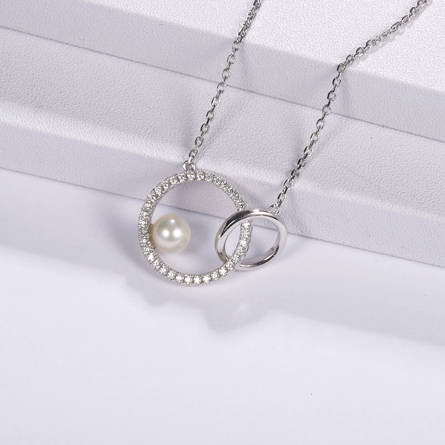 Infinity Pearl Necklace