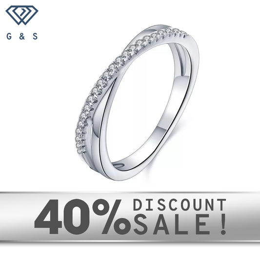 Symbolize everlasting love with these elegant infinity-design wedding bands in 9ct white gold, adorned with sparkling moissanites.