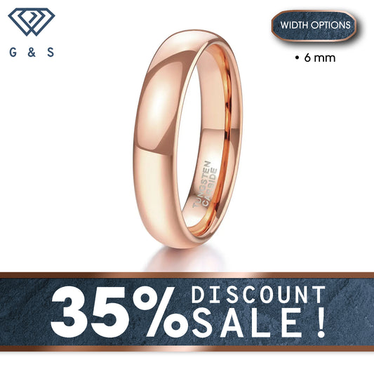 Rose Tungsten Carbide Ring
